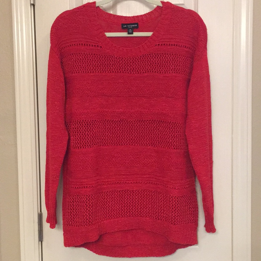 Red I.N. sweater